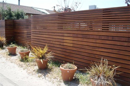 Wooden Slats Fence