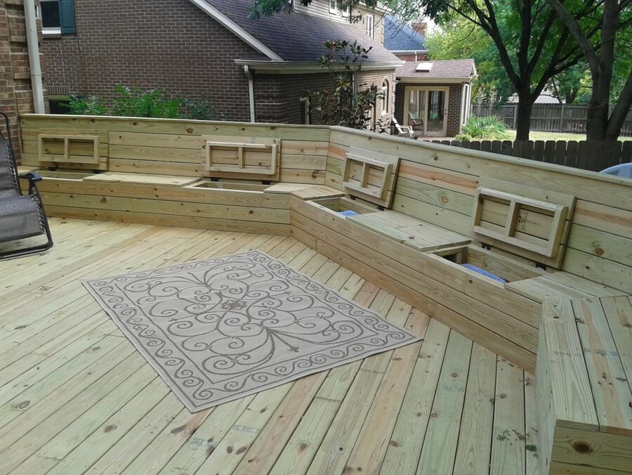 Built-in Deck Benches with Backs a Good Idea?