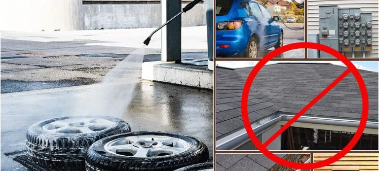 What are the Things to Avoid When Pressure Washing?
